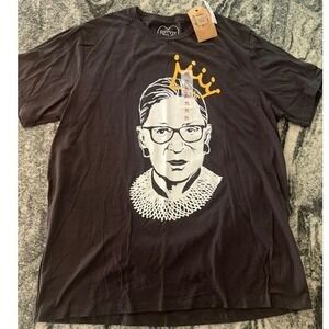 Forever Me RBG Graphic T-Shirt Girls XL Charcoal Gray NWT Ruth Bader Ginsburg